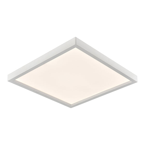 Thomas Lighting Titan Low Profile Flush Mount LED Ceiling Light Oil Rubbed Finish for Hallways White 15 inches Square CL791734
