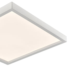 Thomas Lighting Titan Low Profile Flush Mount LED Ceiling Light Oil Rubbed Finish for Hallways White 15 inches Square CL791734
