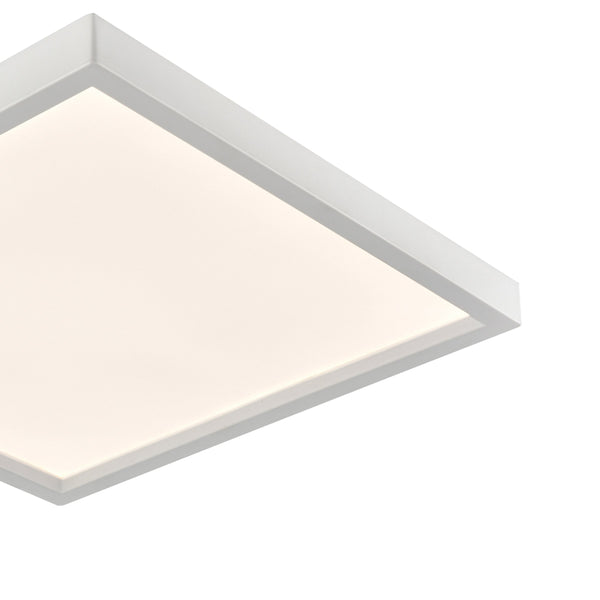 Thomas Lighting Titan Low Profile Flush Mount LED Ceiling Light Oil Rubbed Finish for Hallways White 15 inches Square CL791734