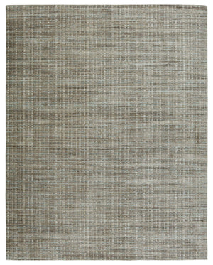 Jaipur Living Jaipur Living Thaddea Hand Knotted Striped Viscose Wool Accent Rug for Entryways Gray 9'X12' RUG150017