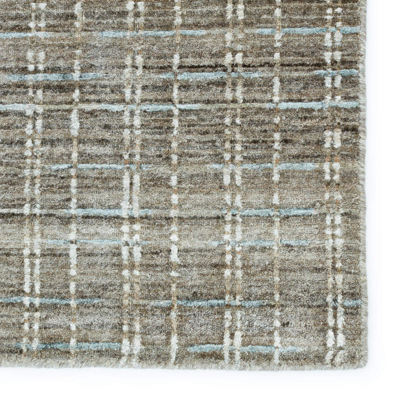 Jaipur Living Jaipur Living Thaddea Hand Knotted Striped Viscose Wool Accent Rug for Entryways Gray 9'X12' RUG150017