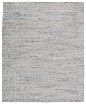 Jaipur Living Jaipur Living Thaddea Hand Knotted Striped Viscose Wool Accent Rug for Entryways Light Gray 9'X12' RUG150023