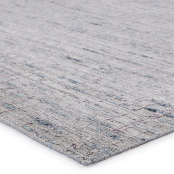 Jaipur Living Jaipur Living Thaddea Hand Knotted Striped Viscose Wool Accent Rug for Entryways Light Gray 9'X12' RUG150023