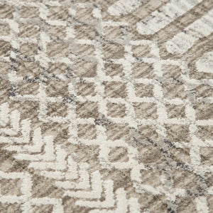 Rizzy Calabria CLA795 Power Loomed Contemporary/Modern Polyester Rug Natural 8'10" x 11'10"