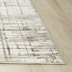 Rizzy Calabria CLA799 Power Loomed Contemporary/Modern Polyester Rug Ivory 8'10" x 11'10"