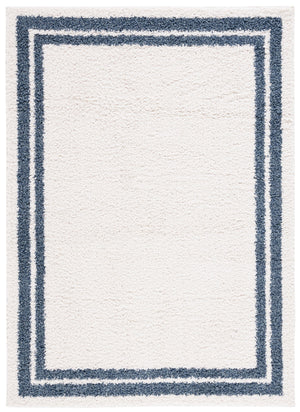 Safavieh Calico Plush Shag Rug Ivory & Blue — Flokati Texture, 1 5/8" Pile, Power‑Loomed Turkish Luxury 10'-0" x 14'-0" CLC100A-10