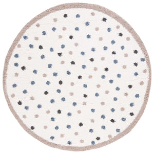 Safavieh Calico Luxurious Area Rug – Plush Shag Design With Charming Patterns, Perfect For Any Living Space Ivory ,Taupe Polyester Clc102a-5sq