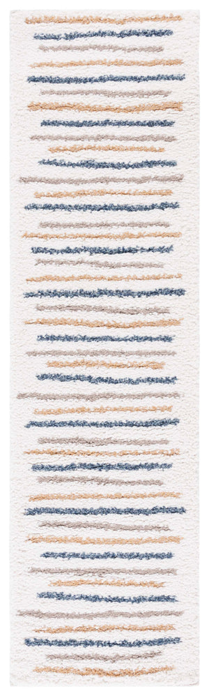 Safavieh Calico Ivory & Gold Shag Rug 3'X5' — Plush 1.625" Pile, Turkish Power-Loomed, Modern Cozy Accent CLC110A-3