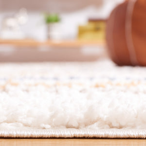 Safavieh Calico Ivory & Gold Shag Rug 3'X5' — Plush 1.625" Pile, Turkish Power-Loomed, Modern Cozy Accent CLC110A-3