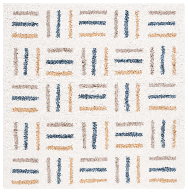 Safavieh Calico Plush Ivory And Gold Shag Rug – Deep Pile, Power-Loomed Turkish Luxury For Living Rooms 10'-0" x 14'-0" CLC112A-10