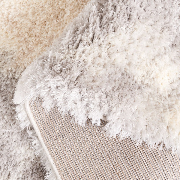 Safavieh Cloud Shag Plush Polyester Area Rug Two Inch Pile Ivory Grey Living Room Accent CLD109A-6