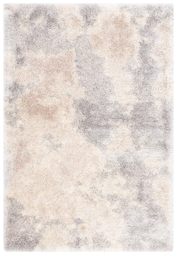 Safavieh Cloud Shag Plush Polyester Area Rug Two Inch Pile Ivory Grey Living Room Accent CLD109A-6