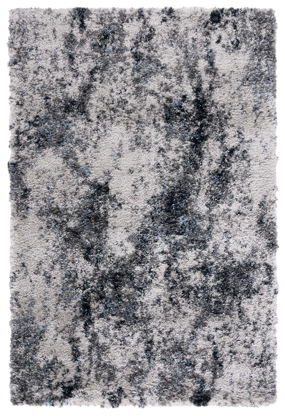 Safavieh Cloud Elegant Shag Area Rug – Luxurious Comfort With Modern Abstract Design For Stylish Spaces Grey ,Blue Polyester Cld110f-9