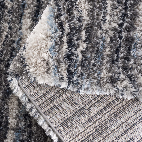 Safavieh Cloud Shag 111 Power Loomed Shag Rug Grey / Blue 5'-3" x 7'-7"