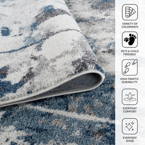Amer Rugs Clifton Modern Abstract Power-loom Area Rug - Timeless Design For Any Home Décor Style Ivory Polypropylene Clf15376