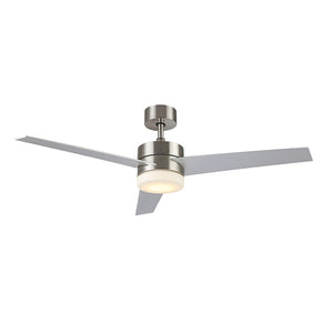 Safavieh RADCLIFF, 52-Inch LED Ceiling Fan with Nickel Blades, Modern Design for Stylish Airflow & Lighting CLF1021A
