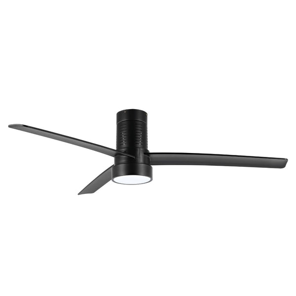 Safavieh DYLAS, 52-Inch Black Iron Ceiling Fan with LED Light, Modern Design for Comfort & Style in Any Room CLF1028A