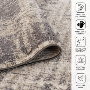 Amer Rugs Clifton Modern Abstract Power-loom Area Rug - Timeless Design For Any Home Décor Style Gray Polypropylene Clf26709