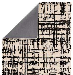 Jaipur Living Clayton Pals Cln15 Tufted Handmade 60% Wool 40% Viscose Geometric/Abstract Abstract Indoor Rug Cream, Black 60% Wool 40% Viscose, 100% Cotton Rug143931