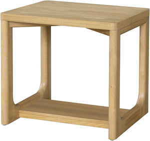 Callister CLSR-002 22"H x 24"W x 18"D End Table CLSR002-222418  Top: Brown; Base: Brown Surya