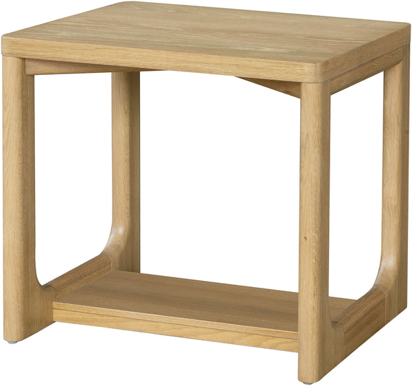 Callister CLSR-002 22"H x 24"W x 18"D End Table CLSR002-222418  Top: Brown; Base: Brown Surya