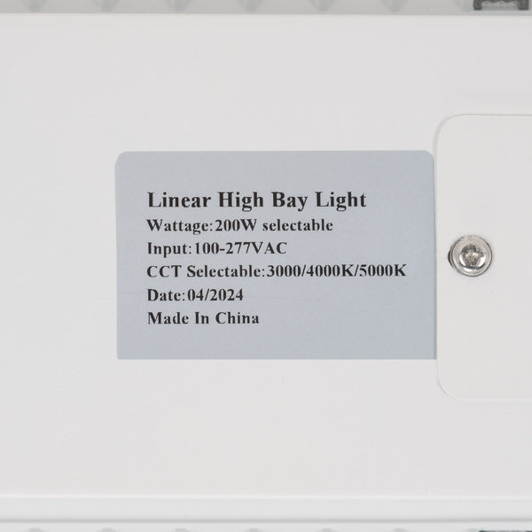 Safavieh Led 300W Wide Beam High Bay With Monitor Sensor — Energy-Saving, Durable White Fixture For Warehouses CLT2300W-W