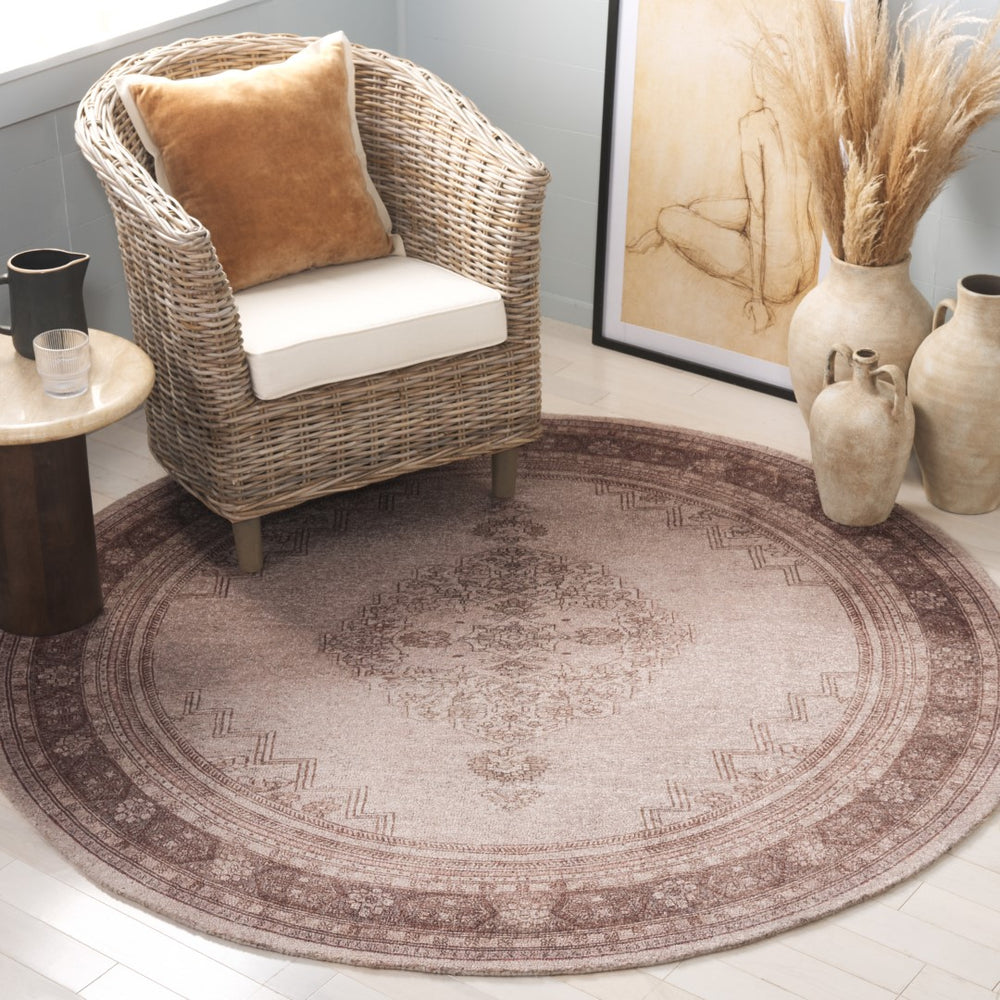 Safavieh Classic Vintage 802f Grey Beige Grey ,Beige 80% Pet Yarn,20% Cotton Clv802f-6sq