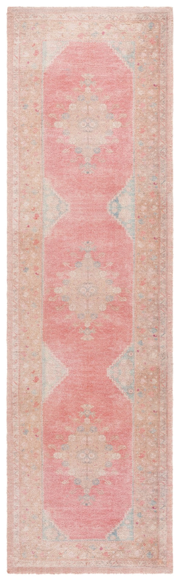 Safavieh Classic Vintage 803u Pink Dark Beige Pink ,Dark Beige 80% Pet Yarn,20% Cotton Clv803u-8