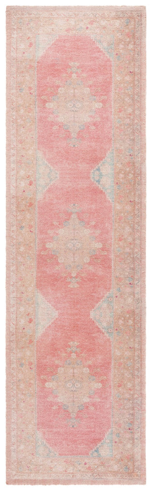 Safavieh Classic Vintage 803u Pink Dark Beige Pink ,Dark Beige 80% Pet Yarn,20% Cotton Clv803u-28