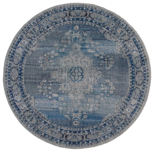 Safavieh Classic Vintage 806m Blue Grey Blue ,Grey 80% Pet Yarn,20% Cotton Clv806m-6sq