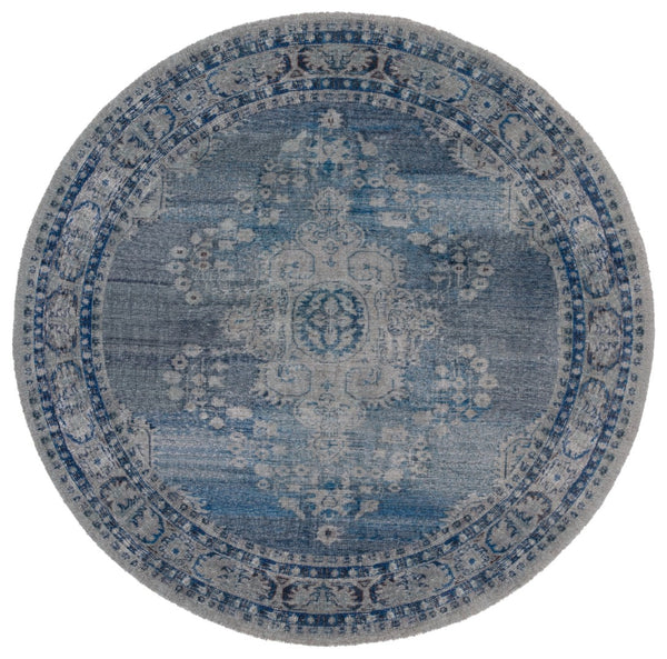 Safavieh Classic Vintage 806m Blue Grey Blue ,Grey 80% Pet Yarn,20% Cotton Clv806m-6sq