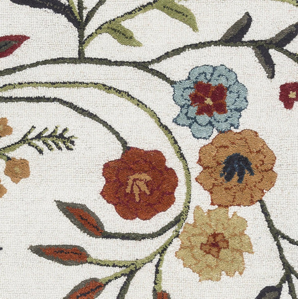 Alora Decor Charming Hand-Tufted Wool-Viscose Runner With Floral Texture, Shabby Chic Transitional Style, Durable Luxury Finish 2'6" x 10' CHACM100100932610