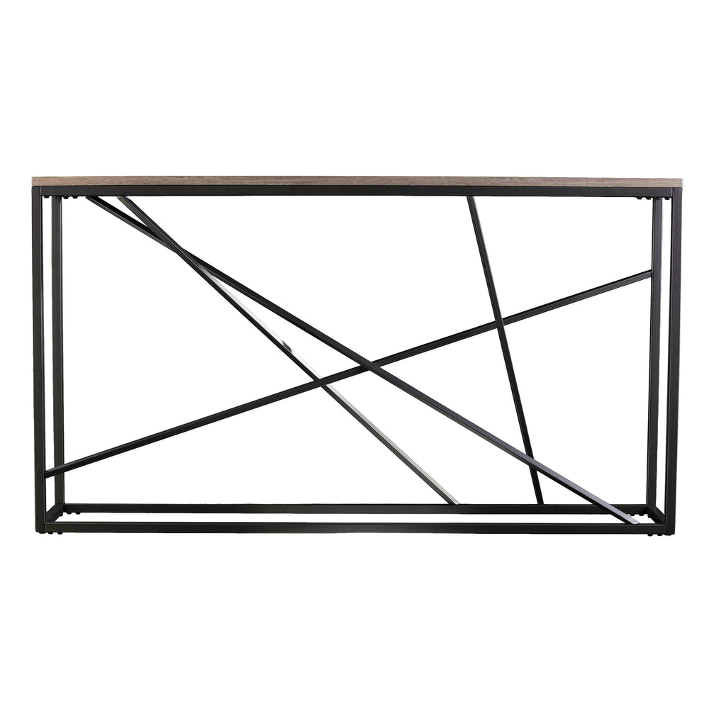 Safavieh Arendal Slim Console Table With Faux Marble Top And Iron Legs For Entryways GREY CM1654