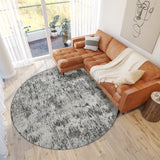 Dalyn Rugs Camberly CM1 Machine Made 100% Polyester Casual Rug Graphite 8' x 8' CM1GR8RO