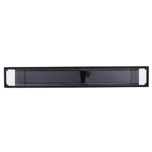 Safavieh Bergen Slim Iron Console Table With Tempered Glass Top For Entryways And Sofa Spaces CM2656