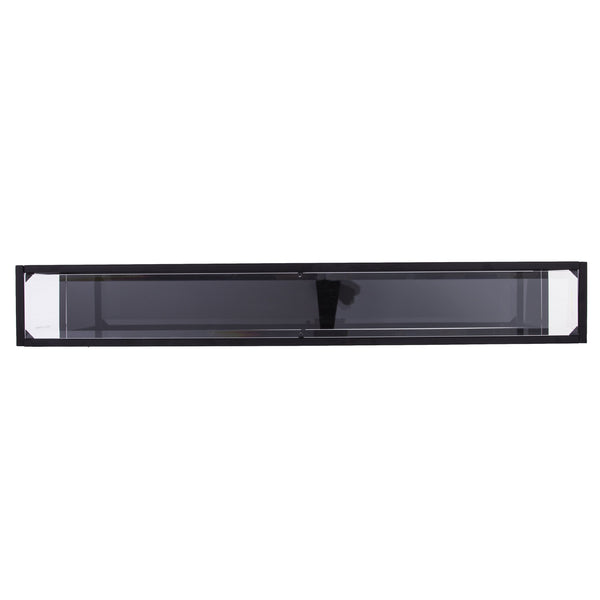 Safavieh Bergen Slim Iron Console Table With Tempered Glass Top For Entryways And Sofa Spaces CM2656