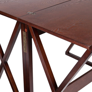 Safavieh Derby Expandable Counter Height Dining Table Mdf Ash Veneer X Frame For Small Spaces CM3513