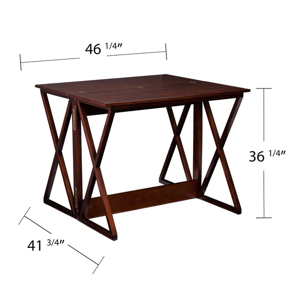 Safavieh Derby Expandable Counter Height Dining Table Mdf Ash Veneer X Frame For Small Spaces CM3513