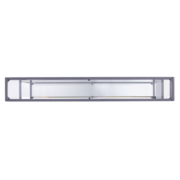 Safavieh Bergen Slim Iron And Tempered Glass Console Table With Mirrored Shelf For Entryway CM3656