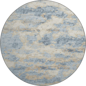 Dalyn Rugs Camberly CM6 Machine Made 100% Polyester Casual Rug Indigo 8' x 8' CM6IN8RO