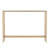 Safavieh Darrin Slim Iron Console Table With Beveled Mirror Top For Entryways And Hallways GOLD CM9297
