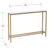 Safavieh Darrin Slim Iron Console Table With Beveled Mirror Top For Entryways And Hallways GOLD CM9297