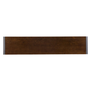 Safavieh Holly Martin Macen Industrial Console Table Birch Veneer Top With Powder Coated Iron Frame CM9912