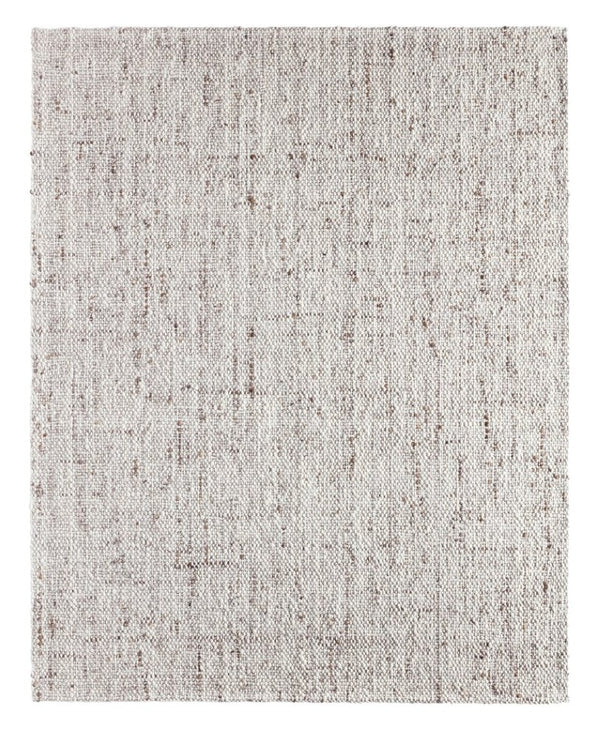 Jaipur Living Jaipur Handwoven Wool Runner 3'X9' – Ivory Basket-Weave Texture, Durable Artisan-Made Elegance RUG165468