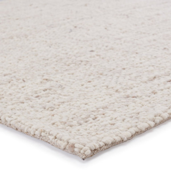 Jaipur Living Jaipur Handwoven Wool Runner 3'X9' – Ivory Basket-Weave Texture, Durable Artisan-Made Elegance RUG165468