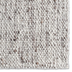 Jaipur Living Jaipur Handwoven Wool Runner 3'X9' – Ivory Basket-Weave Texture, Durable Artisan-Made Elegance RUG165468