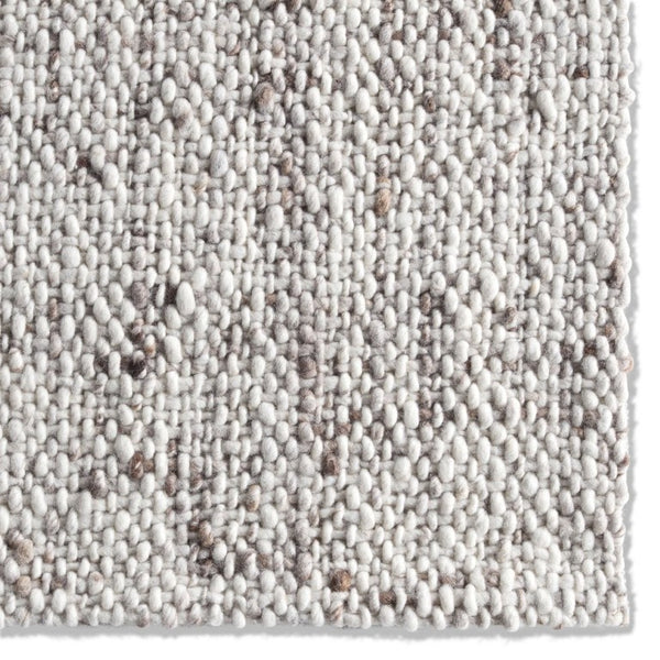 Jaipur Living Jaipur Handwoven Wool Runner 3'X9' – Ivory Basket-Weave Texture, Durable Artisan-Made Elegance RUG165468