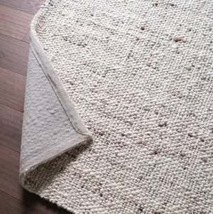 Jaipur Living Jaipur Handwoven Wool Runner 3'X9' – Ivory Basket-Weave Texture, Durable Artisan-Made Elegance RUG165468