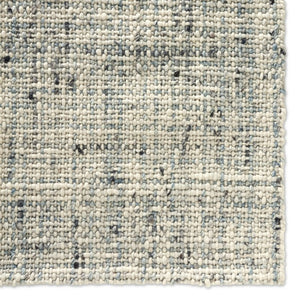 Jaipur Living Jaipur Cambridge Handwoven Wool Runner 3X9 In Ivory White Gray Tweed Texture — Midcentury Charm RUG165469