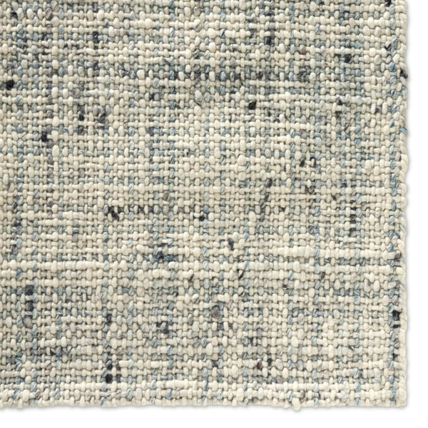 Jaipur Living Jaipur Cambridge Handwoven Wool Runner 3X9 In Ivory White Gray Tweed Texture — Midcentury Charm RUG165469